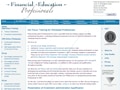 Financial Education Professionals website screenshot